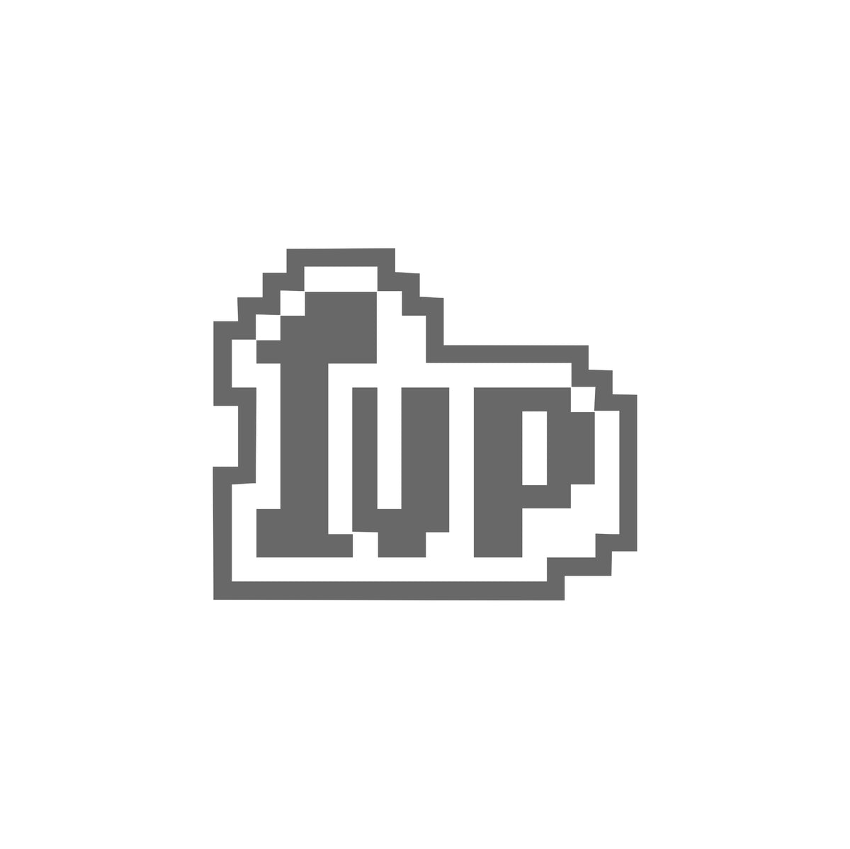 1 up small outline Sticker