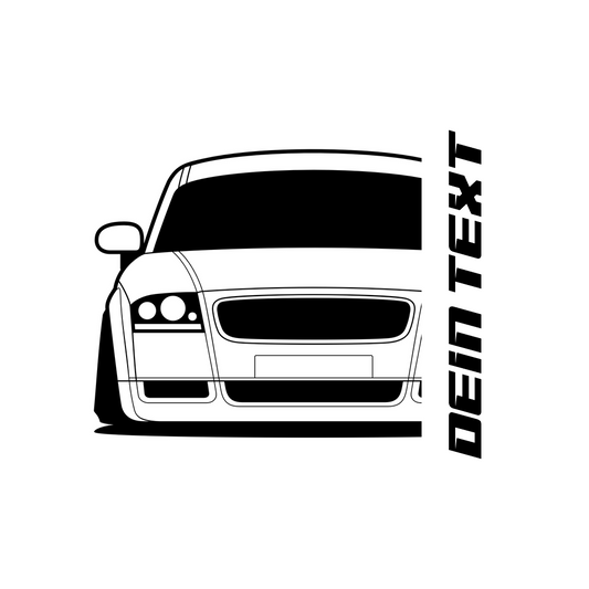 2. Audi TT 8N T-Shirt mit personalisierbarem Seitenschriftzug für Audi Fans