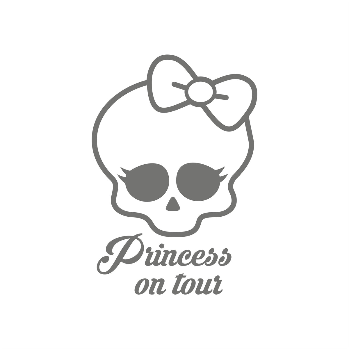 Baby Totenkopf Princess on Tour – Baby Sticker