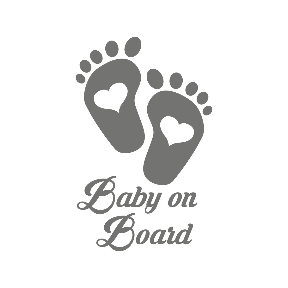 Baby on Board Füße Love – Baby Sticker