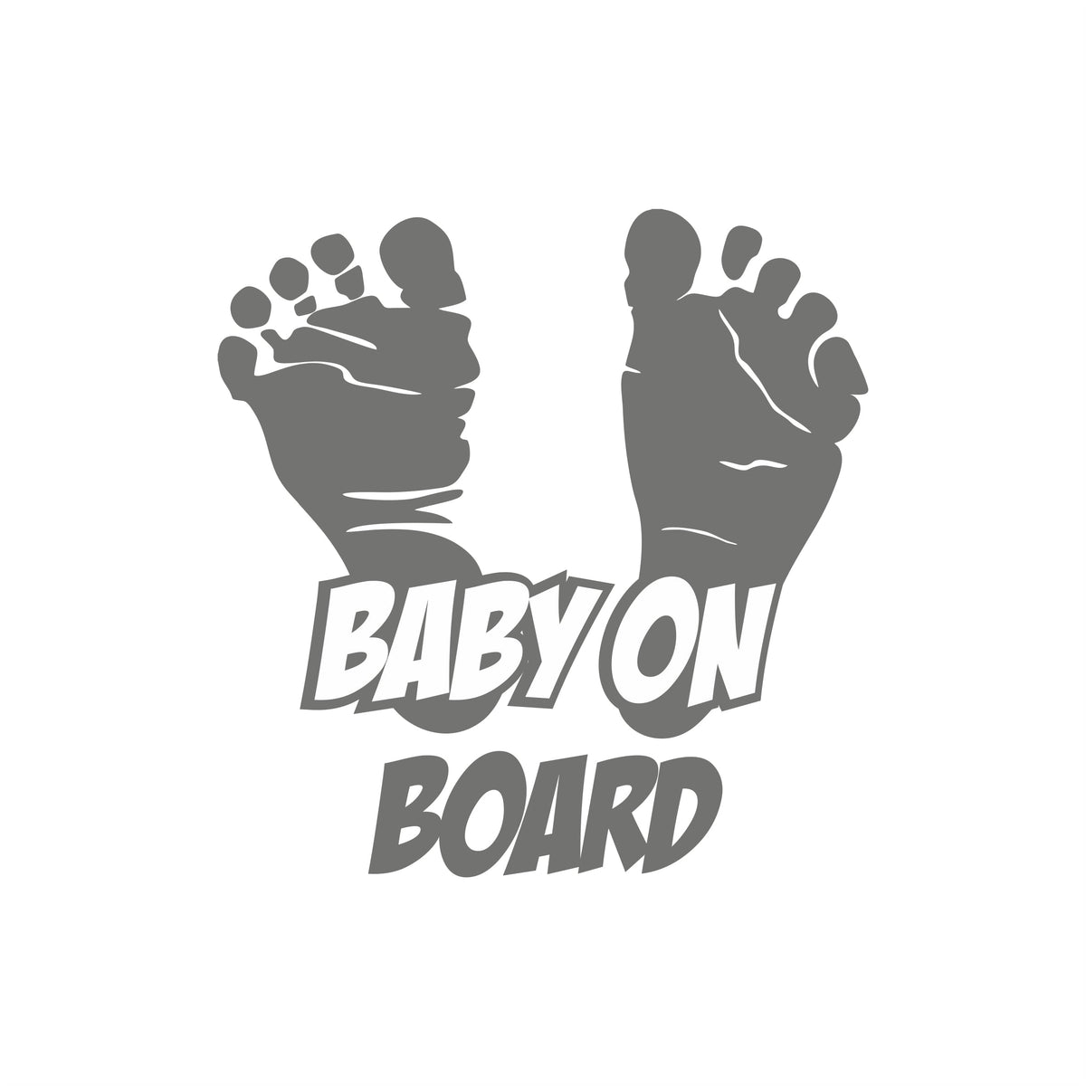 Babyfüße an Board – Baby Sticker