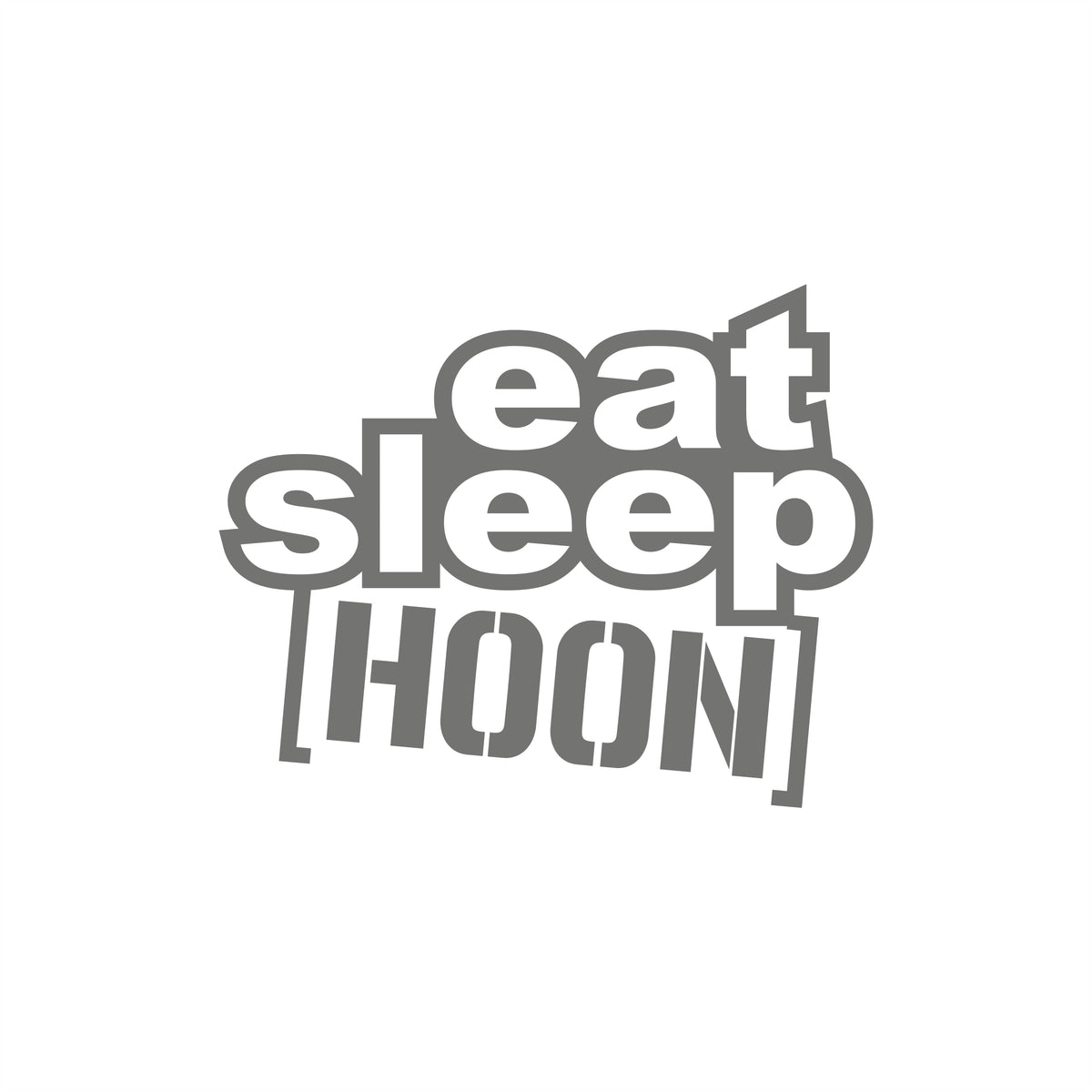 Eat Sleep Hoon Small Sticker