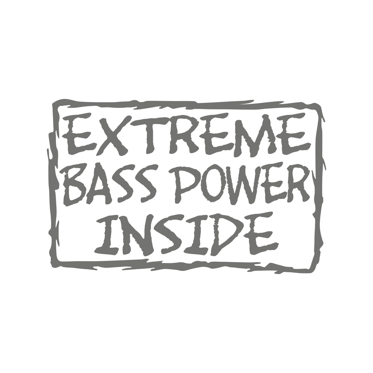Extreme Bass Power Inside – 15cm Autofolie Sticker