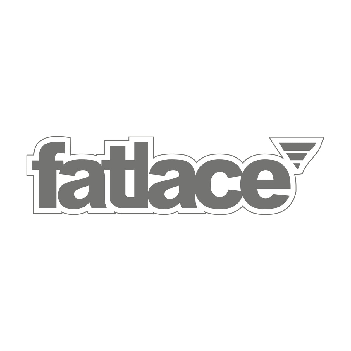 Fatlace outline 17 cm Sticker