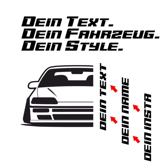 Honda Crx EE8 BJ 1989 – personalisierbares Shirt & Hoodie
