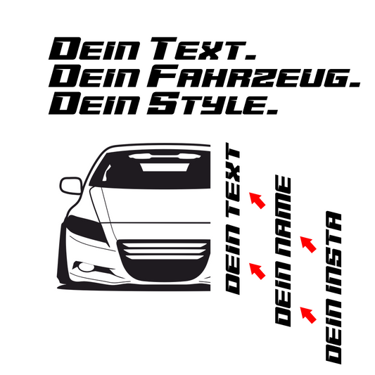 Honda CR-Z BJ 2010 – personalisierbares Shirt & Hoodie