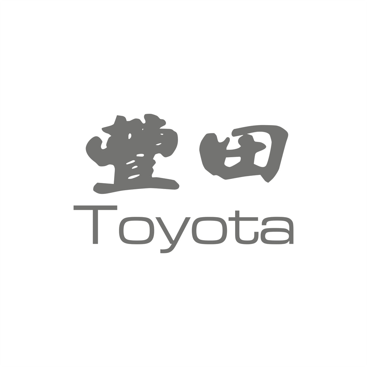 Japanische Zeichen für Toyota 10cm Sticker