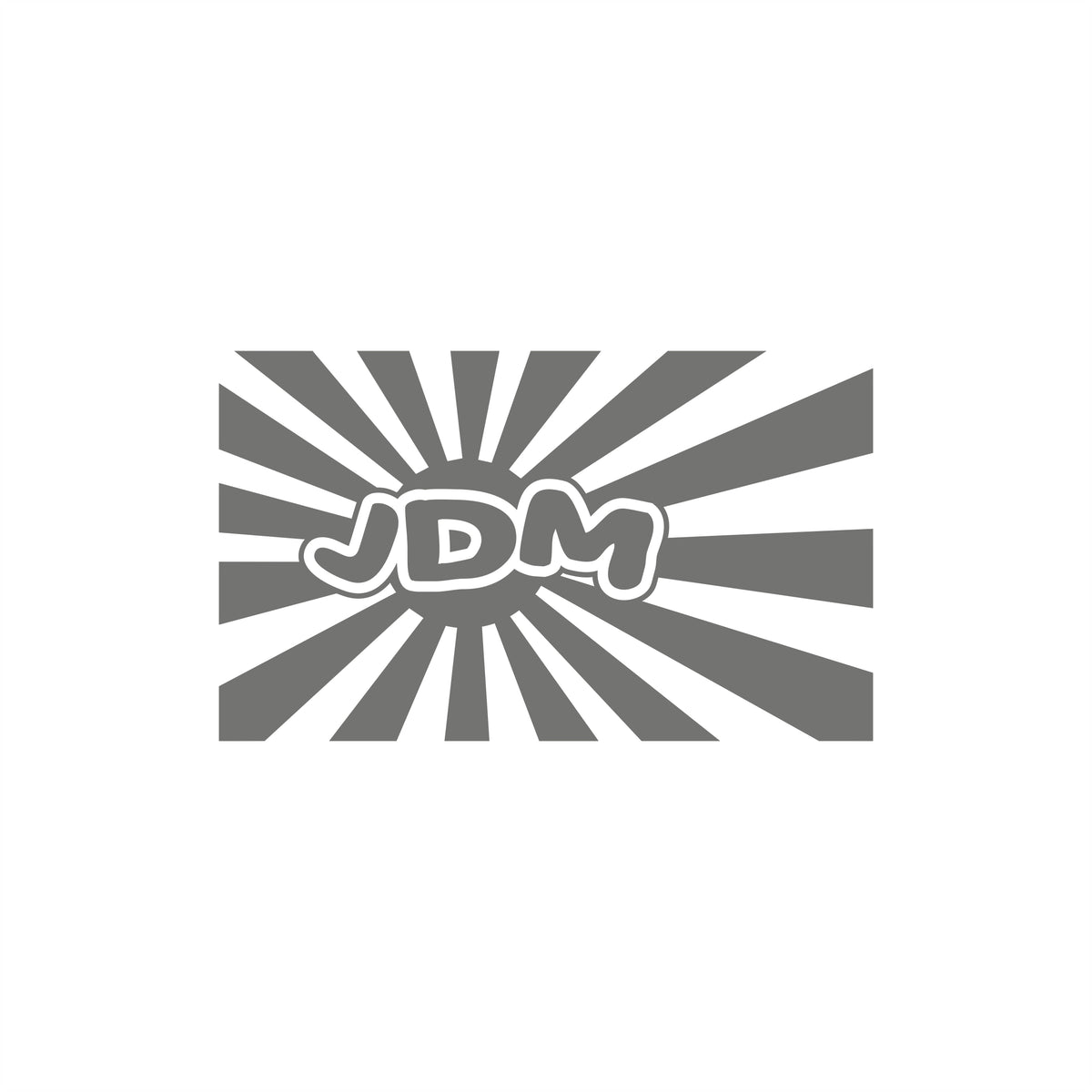 Jdm Sun Cartoon Rising Sun 10cm Sticker