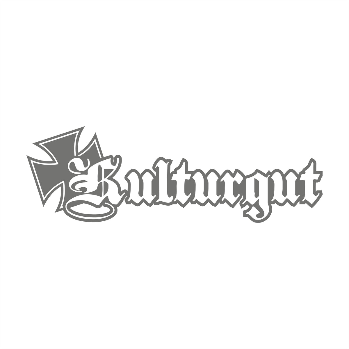 Kulturgut Iron Cross – 17 cm Autofolie Sticker