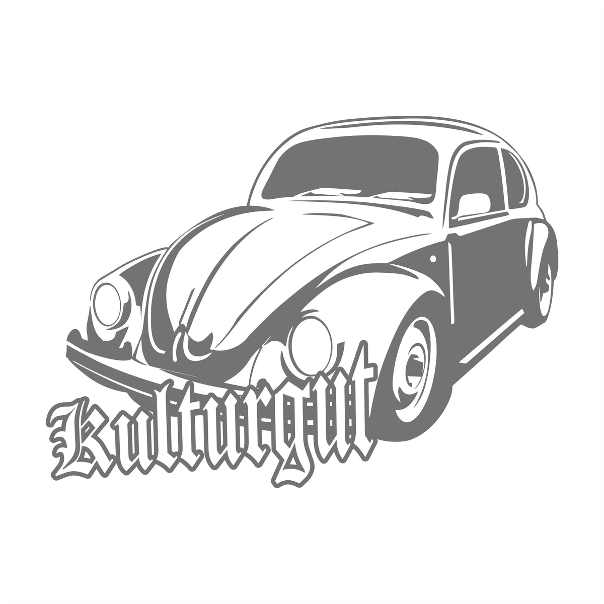 Kulturgut Käfer – 17 cm Autofolie Sticker