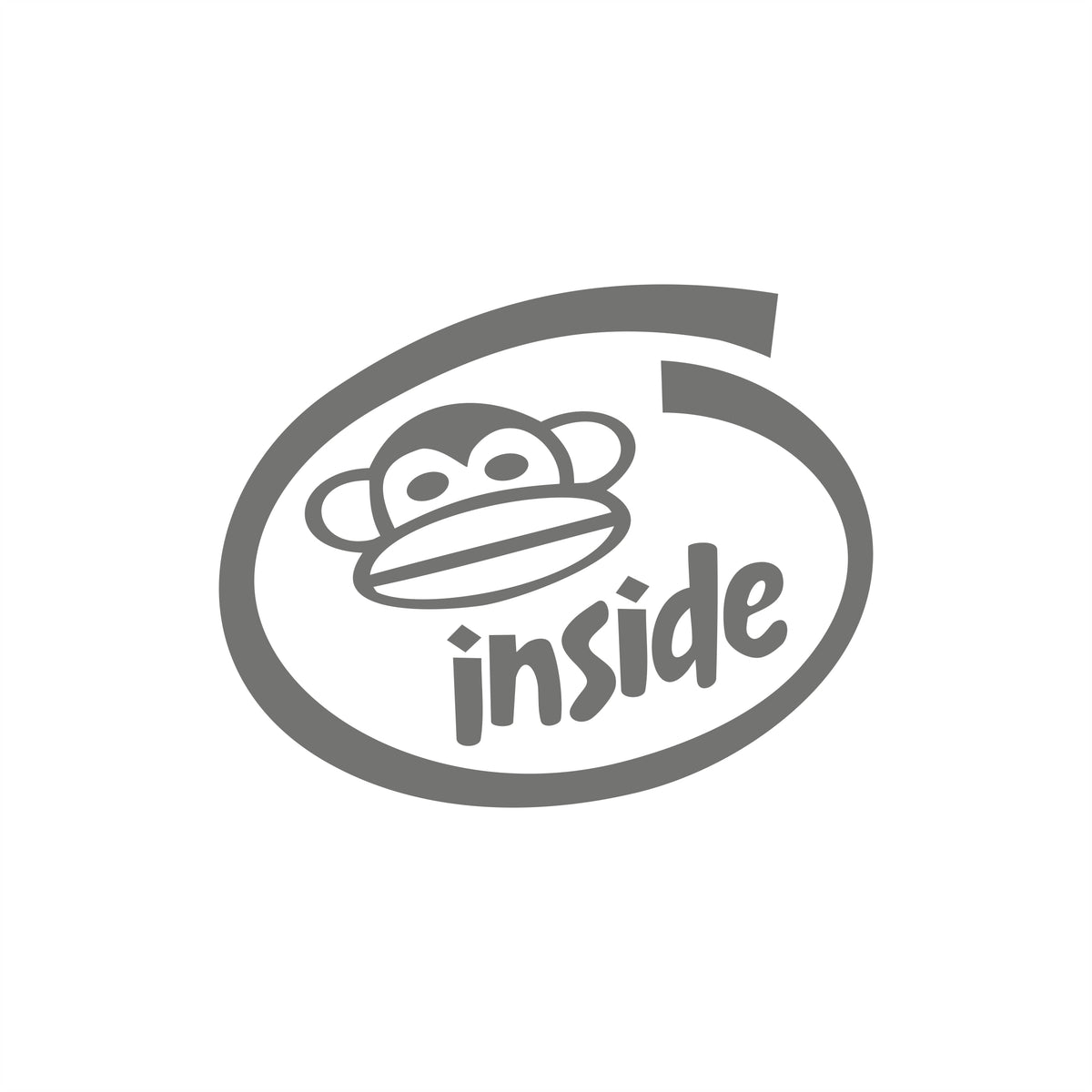 Monkey Inside Sticker