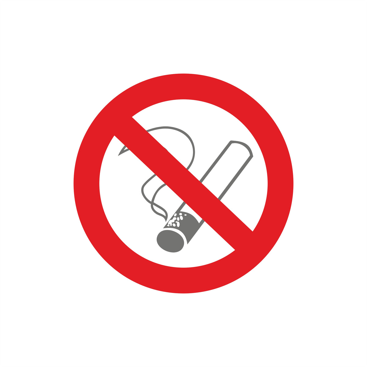 No Smoking Sign Sticker