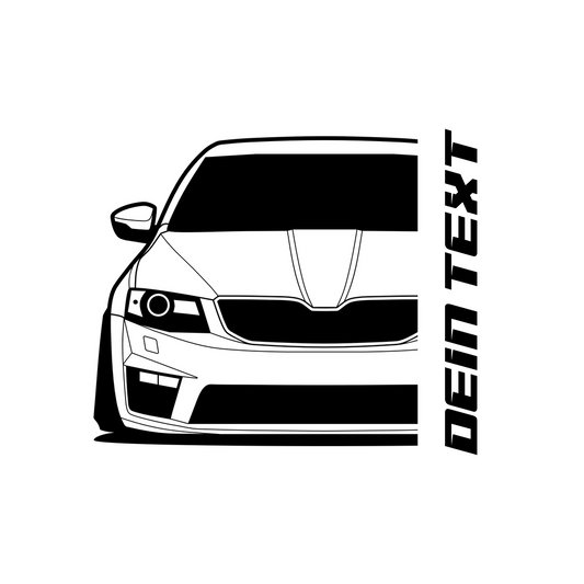 Skoda Octavia RS III BJ 2012 – personalisierbares Shirt & Hoodie