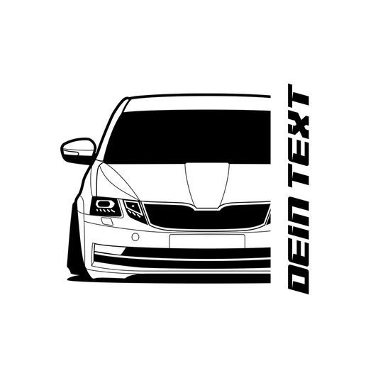 Skoda Octavia E5 Facelift BJ 2016 – personalisierbares Shirt & Hoodie