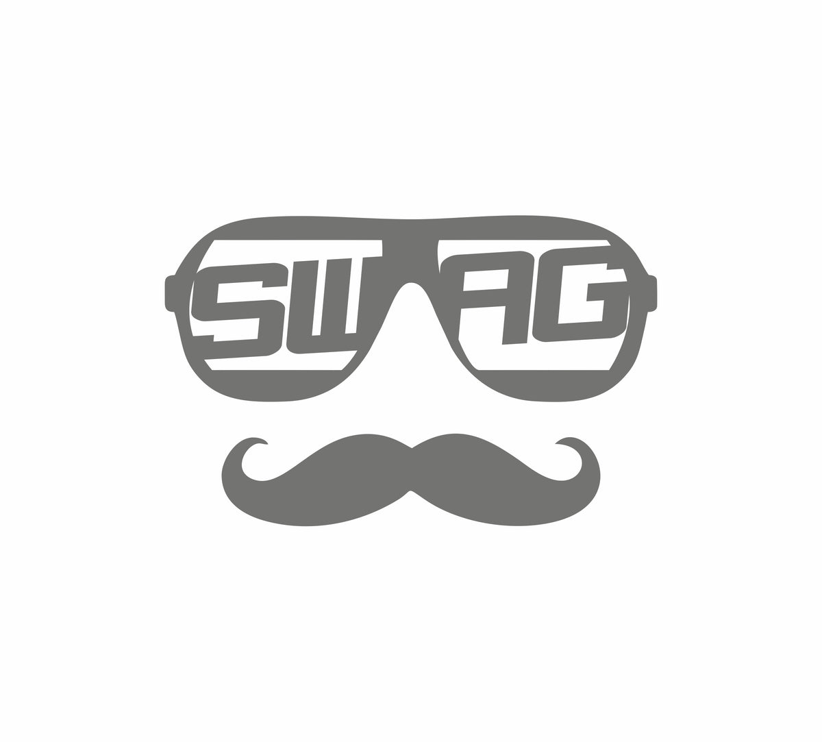 Swag Moustache – 12 cm Autofolie Sticker