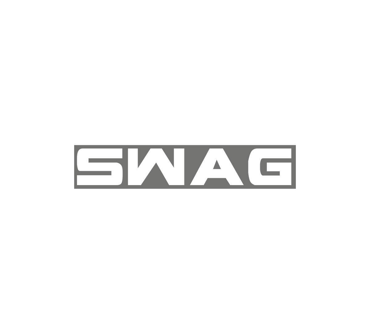 Swag modern – 12 cm Autofolie Sticker