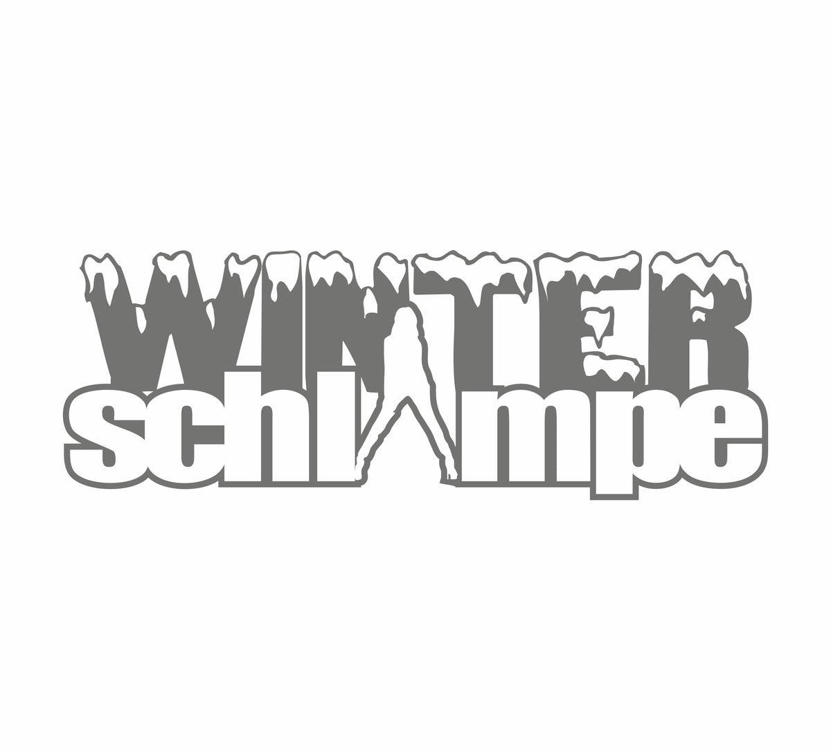 Winterschlampe2 17 cm Sticker