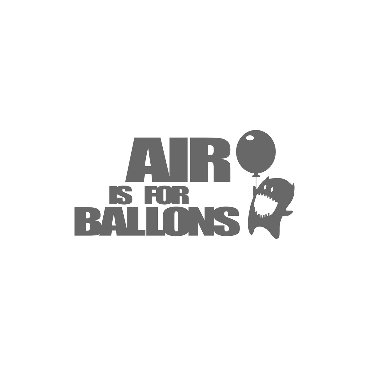 air is for ballons Sticker