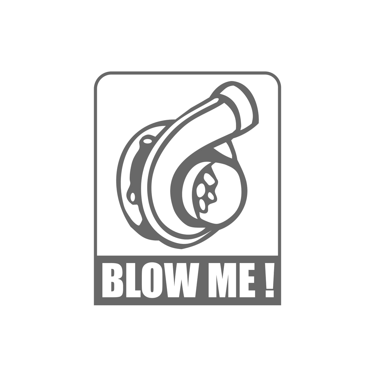 Blow Me Turbo Small Sticker 10 cm