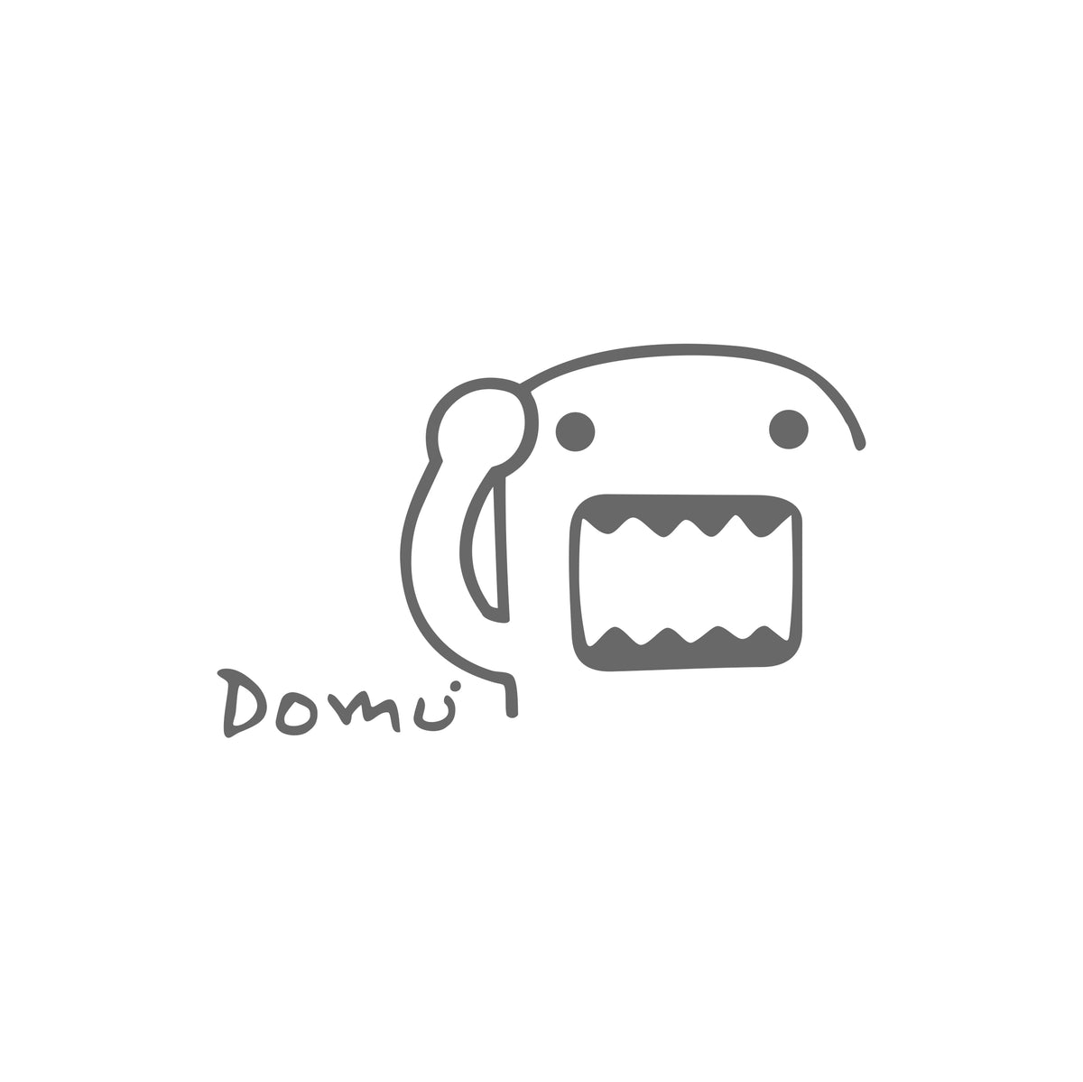 domu kun front window domo Sticker