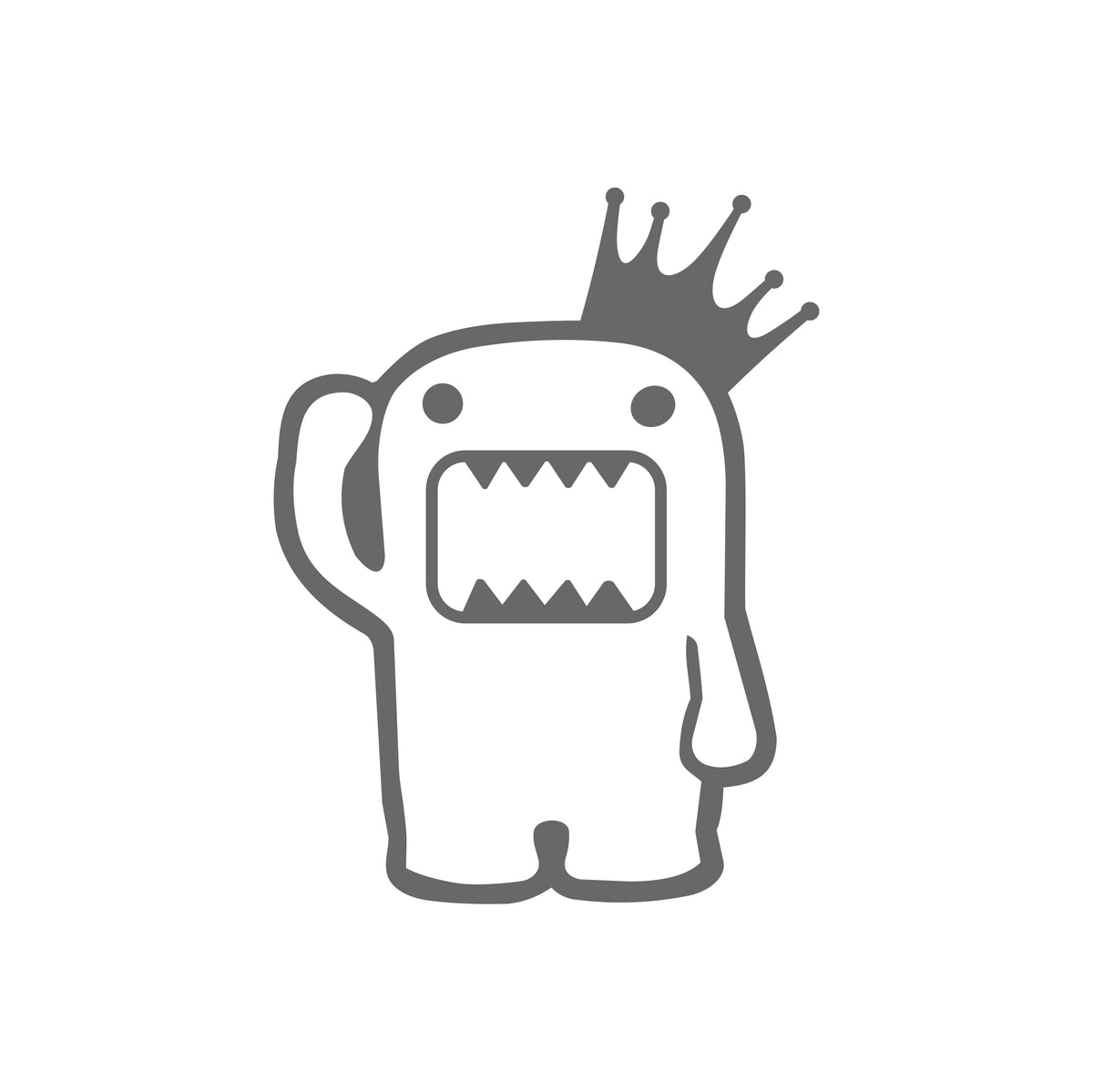 Domu Kun King Sticker