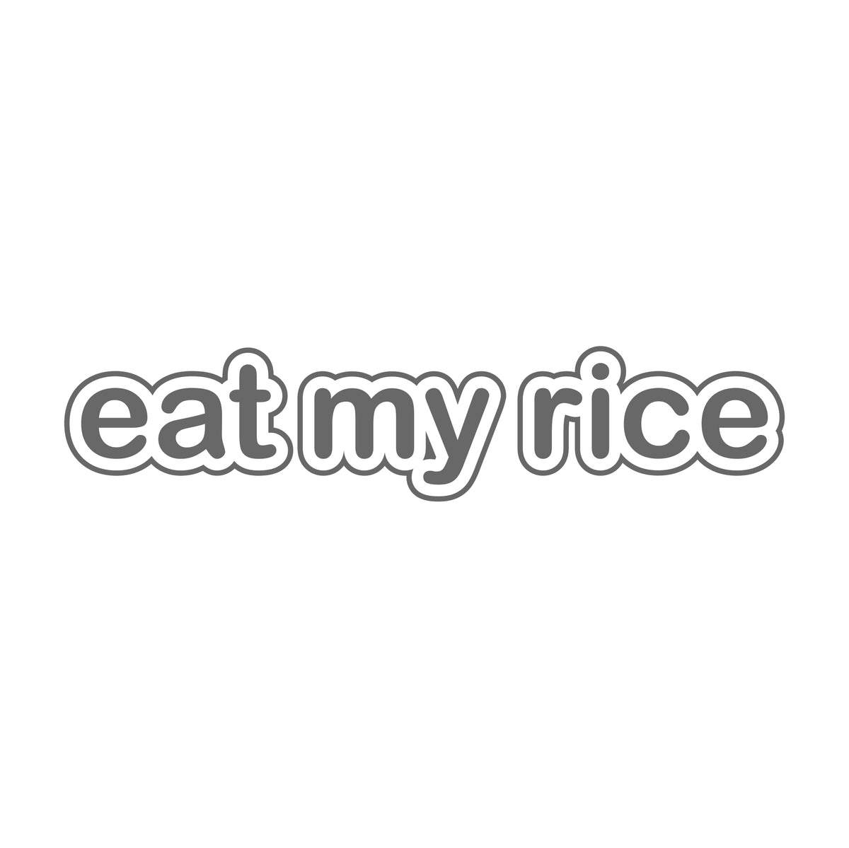 eat my rice outline