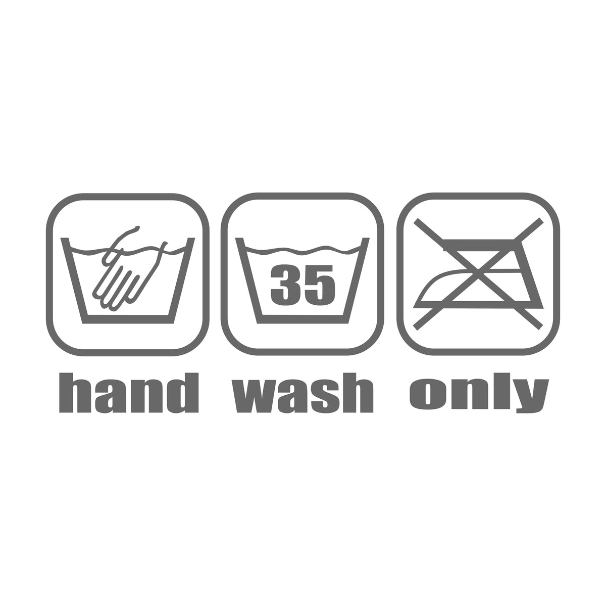 hand wash only 17 cm Sticker