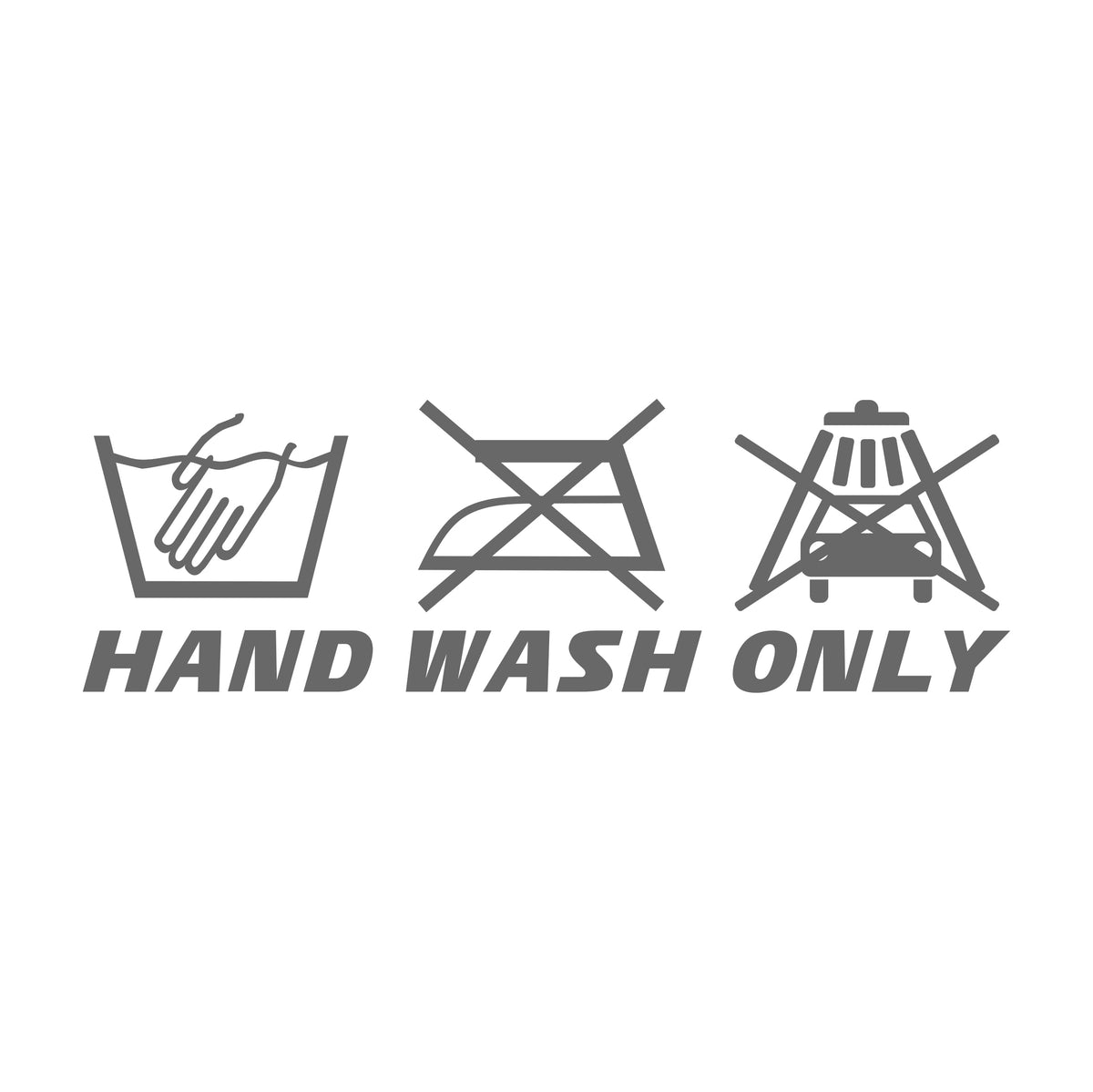 hand wash only carwash 17 cm Sticker