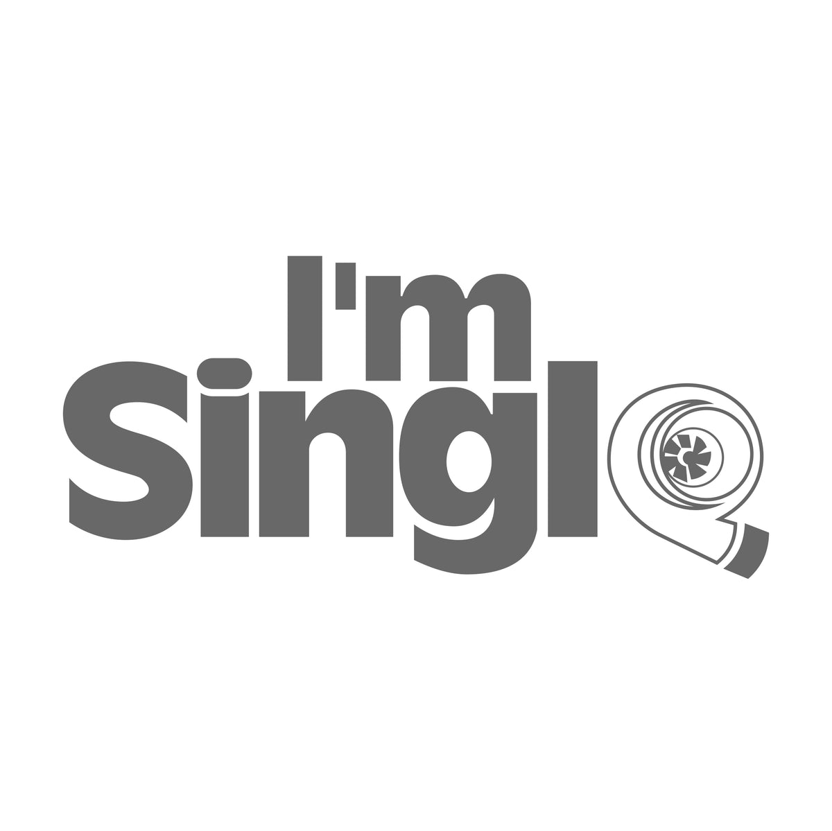 i am single turbo Sticker 17 cm