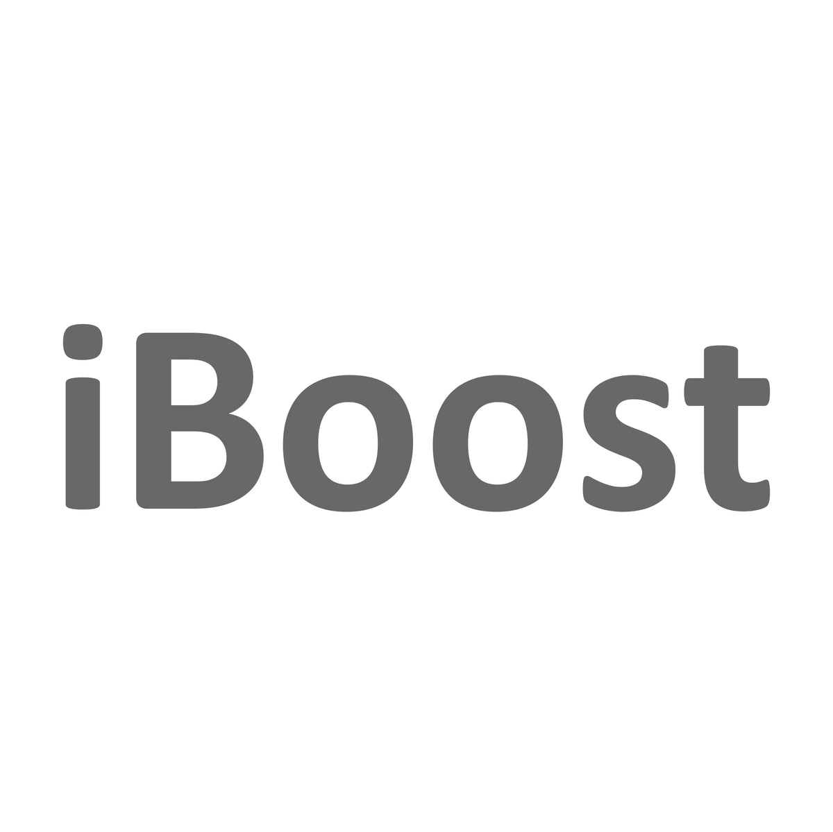 iBoost Schrift Sticker 12 cm
