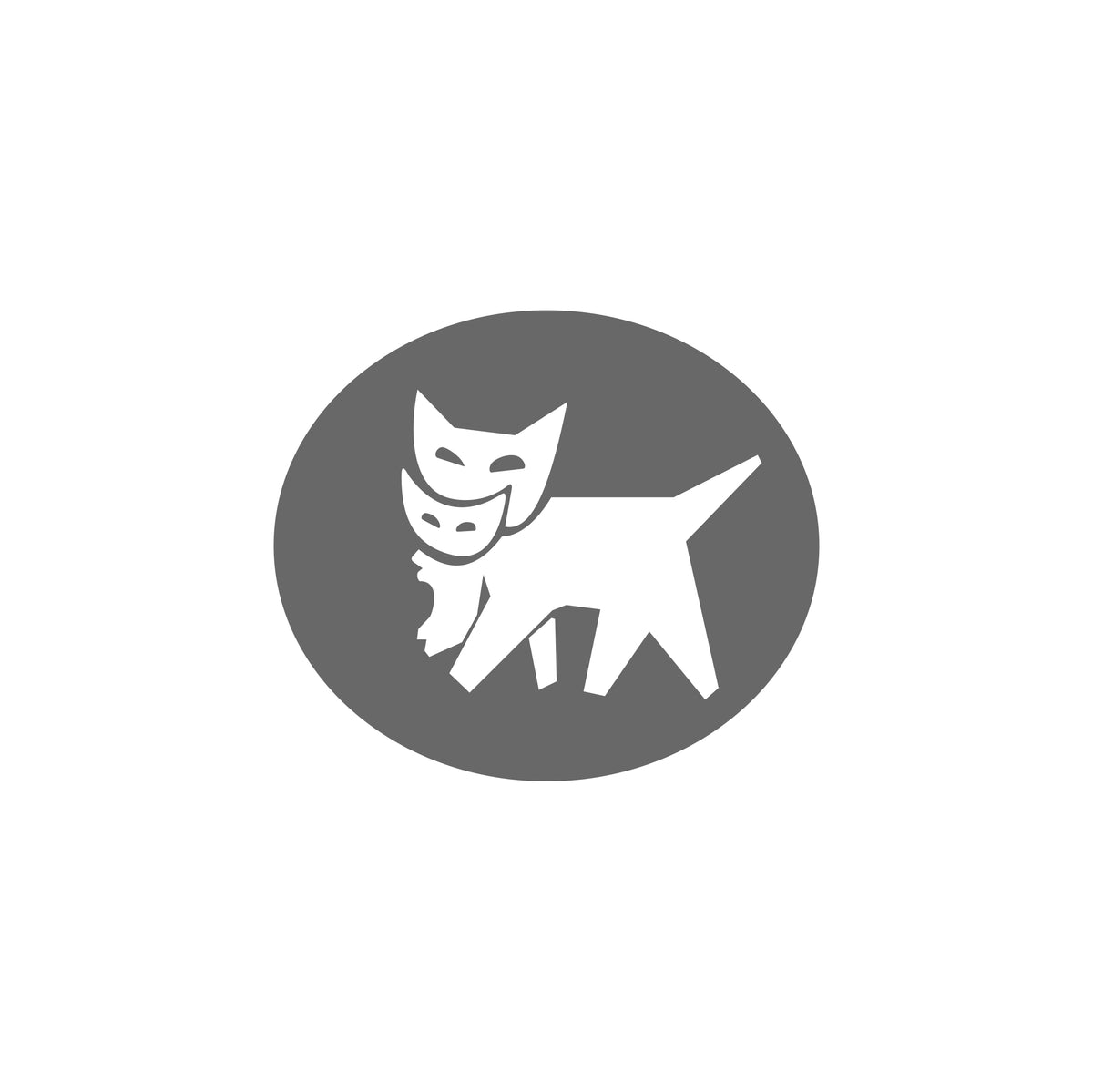 Katzen Kreis Sticker