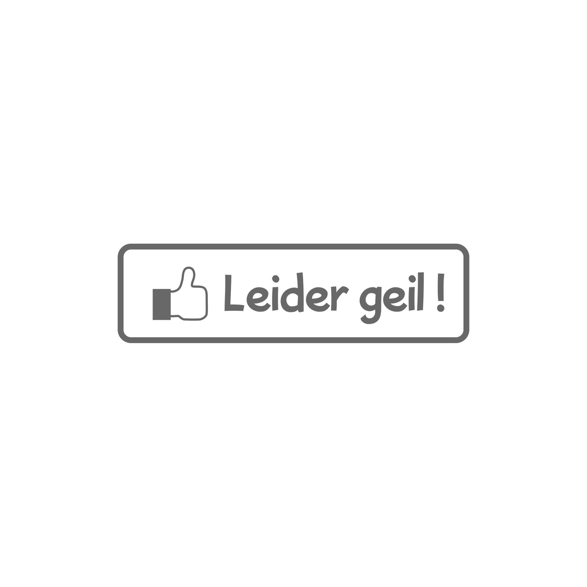 Leider Geil Small Sticker
