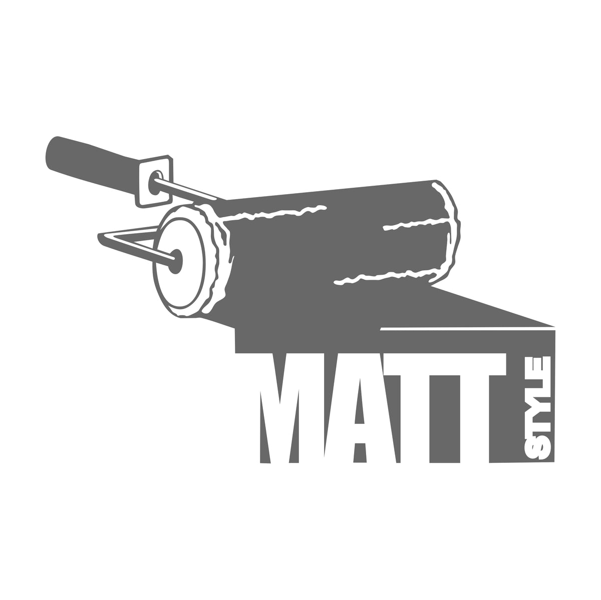 Matt Style Rolle 17 cm Sticker