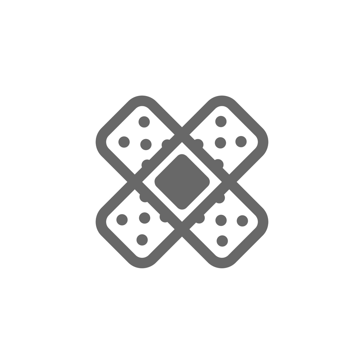 Pflaster Kreuz Sticker
