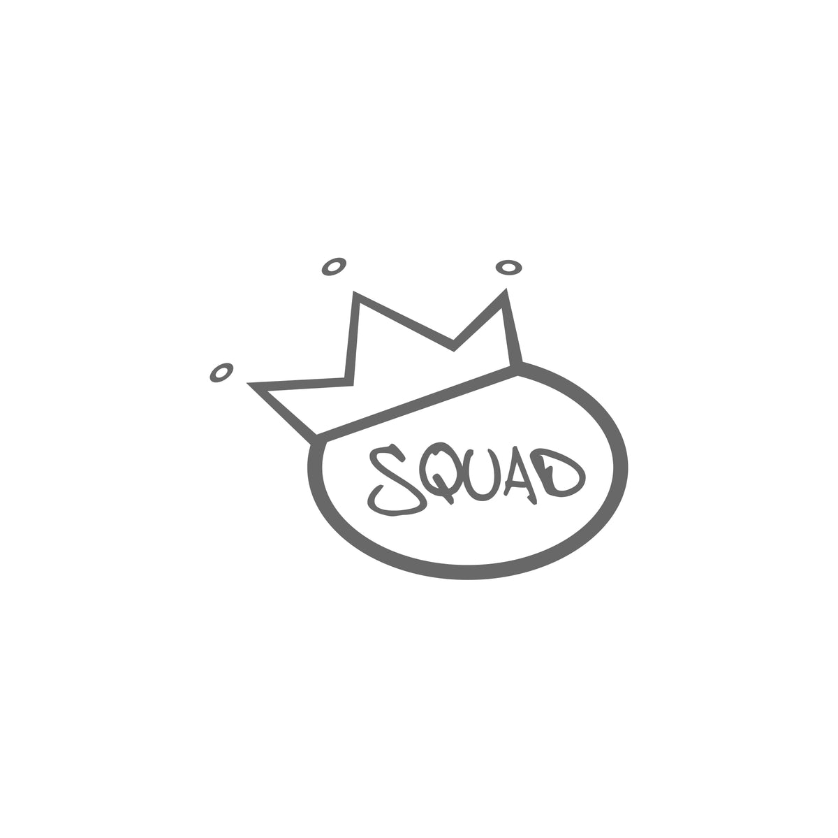Squad King Krone Sticker 10 cm
