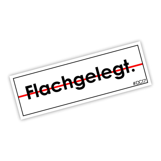 Flachgelegt Slapsticker