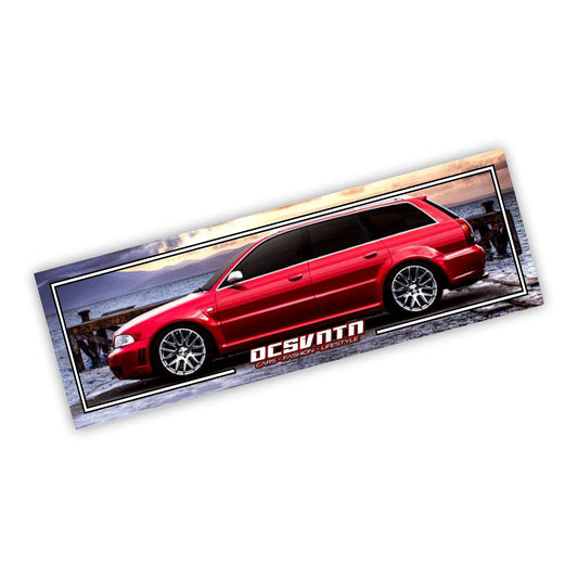 Audi RS4 B5 Rot Kombi Slapsticker