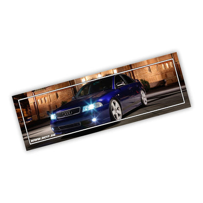 Audi RS4 B5 blue slap sticker
