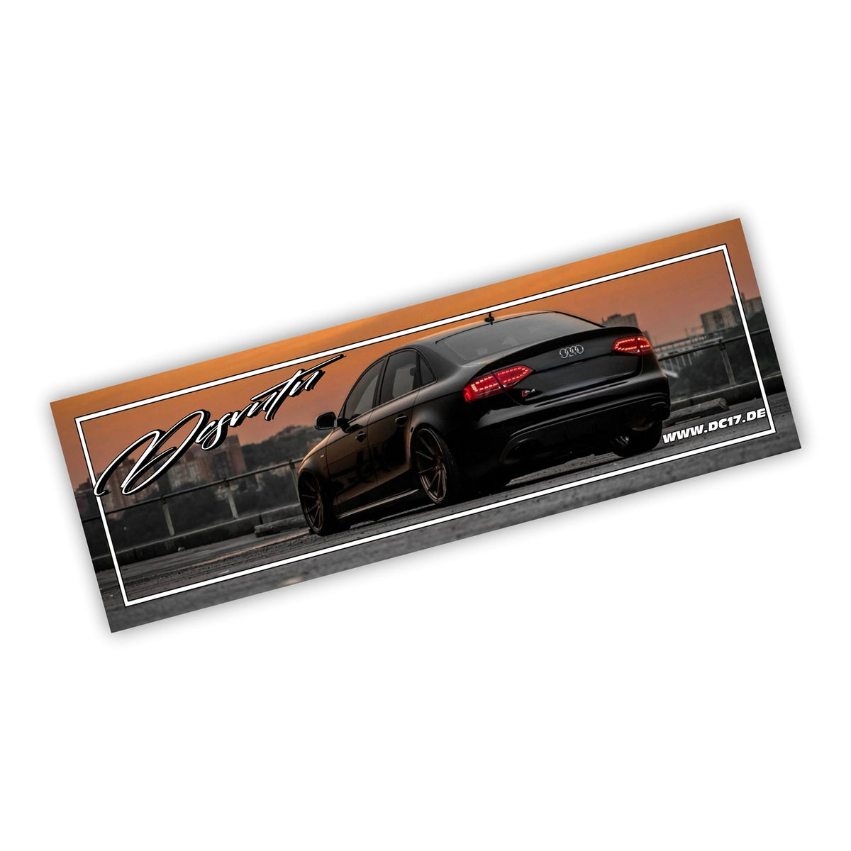 Audi RS4 B7 Schwarz Slapsticker