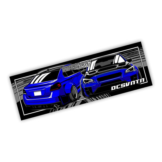 Subaru WRX STI Blue Slapsticker