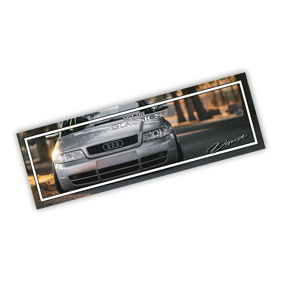 Audi RS4 B5 Silber Save the Classics Slapsticker