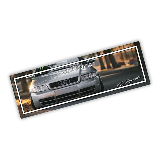 Audi RS4 B5 Silber Save the Classics Slapsticker