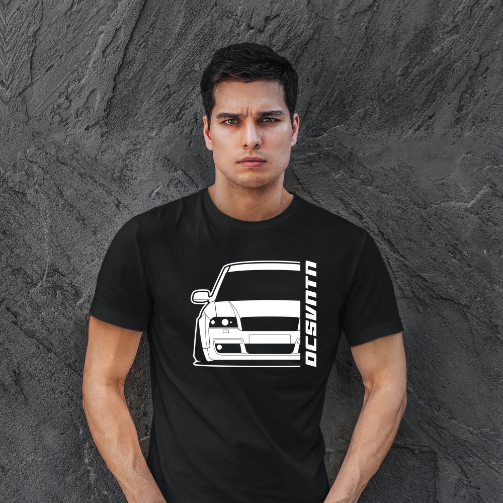 4.	Audi RS6 4B C5 T-Shirt mit Print, Car Shirt für Audi Fans Baujahr 2002