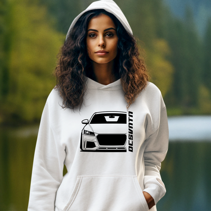5.	Audi TT RS FV Hoodie mit Print, Auto Hoodie für Audi Fans Baujahr 2018