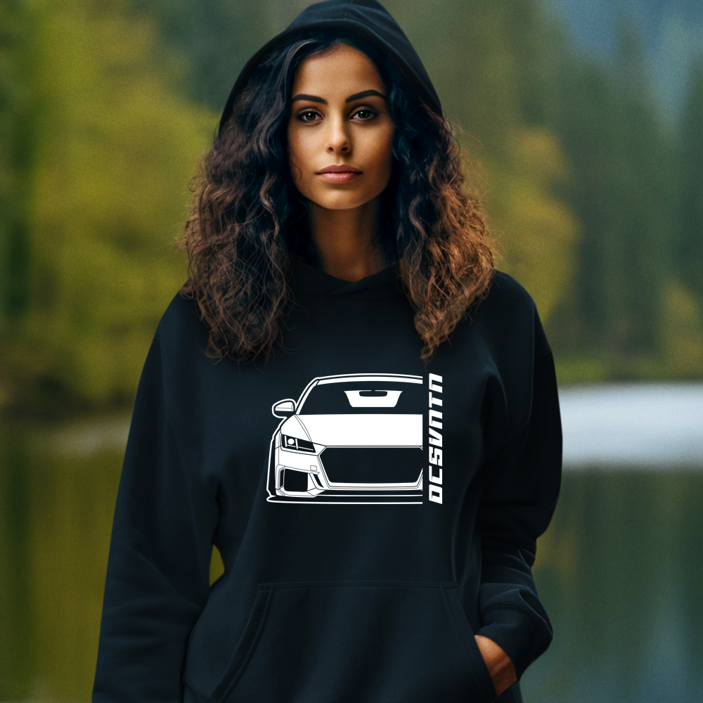 5.	Audi TT RS FL Hoodie mit Print, Auto Hoodie für Audi Fans Baujahr 2018