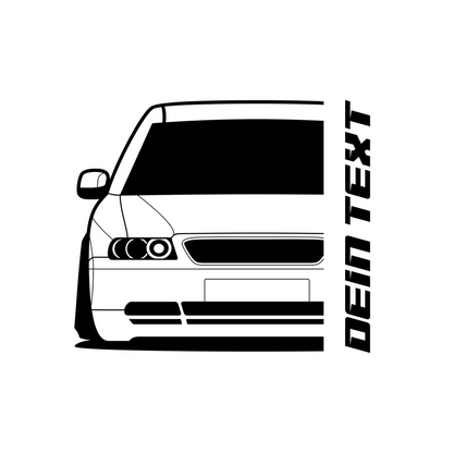 2.	Audi A3 8L T-Shirt mit personalisierbarem Seitenschriftzug für Audi Fans