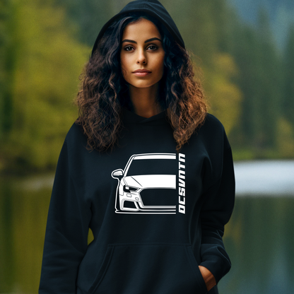 5.	Audi A3 Facelift Hoodie mit Print, Auto Hoodie für Audi Fans Baujahr 2017