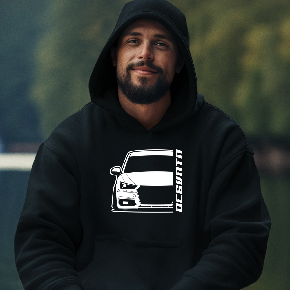 5.	Audi A1 Sportback Hoodie mit Print, Auto Hoodie für Audi Fans Baujahr 2015