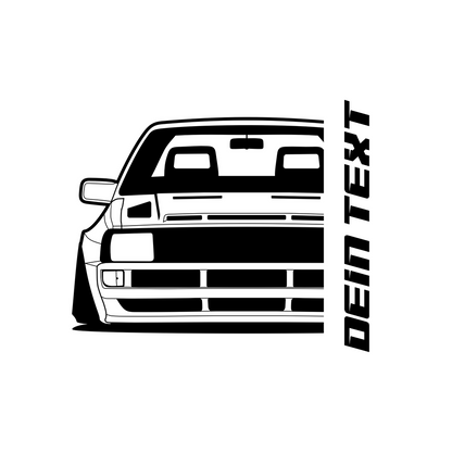 2.	Audi UR Quattro T-Shirt mit personalisierbarem Seitenschriftzug für Audi Fans