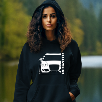 5.	Audi S3 8P Hoodie mit Print, Auto Hoodie für Audi Fans Baujahr 2006